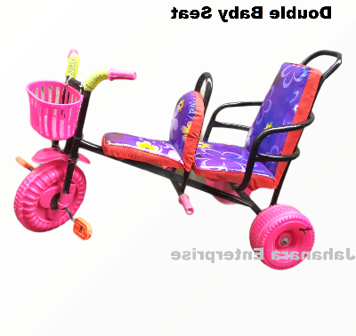 Picture of Baby Three Wheel Try Cycle Double Seat Baby Riksha ,Khulna Tradition