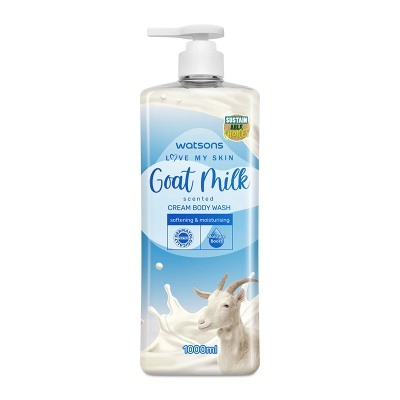 Picture of Watsons Goat Milk Scented Cream Body Wash 1000ml