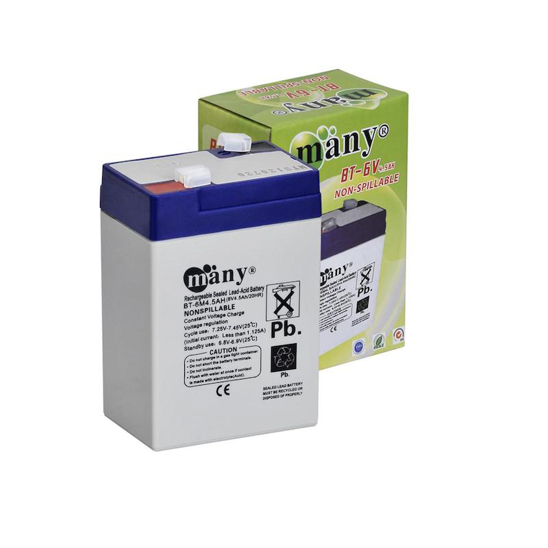 Picture of Battery Rechargeable Sealed Lead-Acid Battery For Charger Fan -Many- 6v.4.5Ah