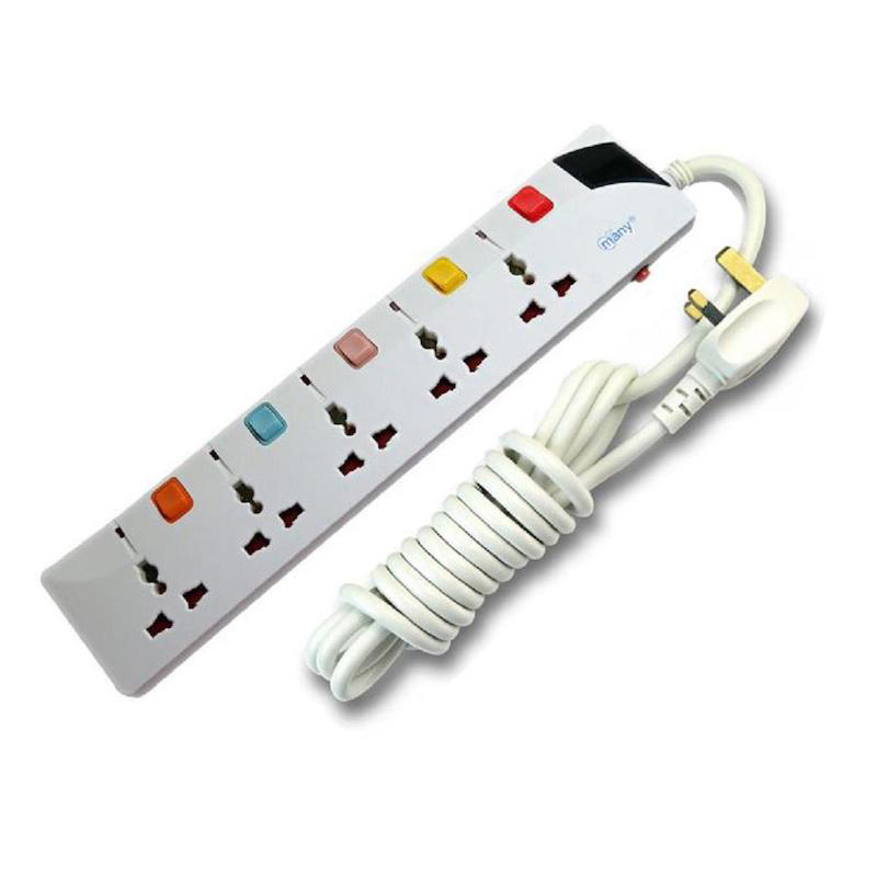 Picture of Multiplug Many Business Class 5 Port Extention Socket-G157=3Pin Plug/ 5 miter-15 Fit /hand wire