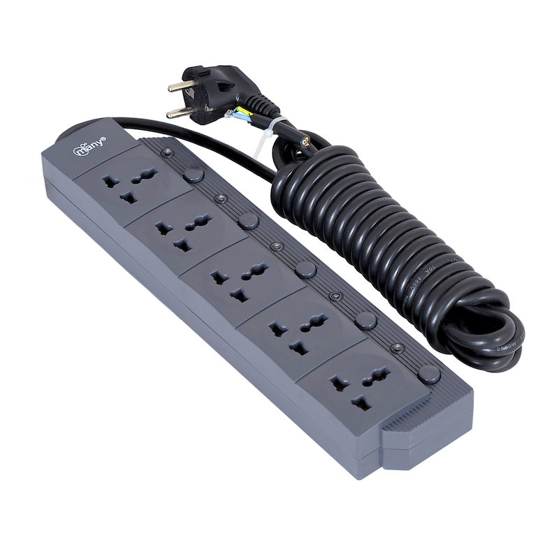 Picture of Multi Plug Heavy Duty 5-Port Extension Socket Model MTS-2050 - Versatile Power Strip for Multiple Devices, Enhanced Durability - multi plug
