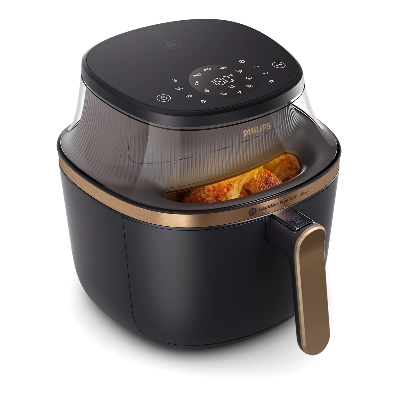 Picture of Philips Air Fryer 2000W 7.2L, 16 cooking functions in 1 with Connected Cooking Window  (NA342/09) 