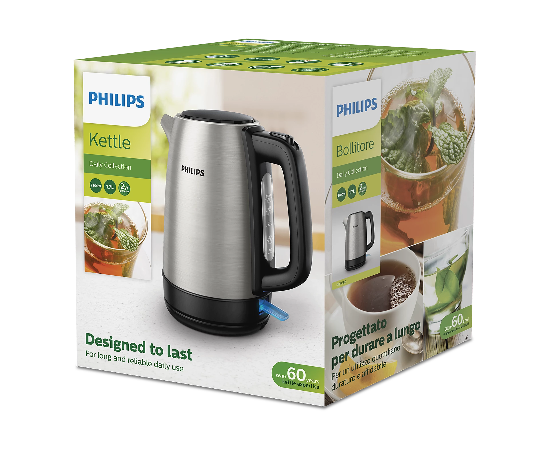 Picture of Philips 1.7L Electric Jug Kettle, Automatic shut-off with Boil-dry protection