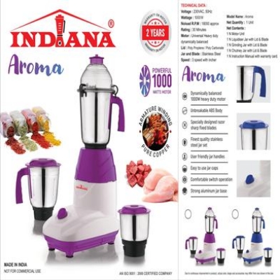 Picture of Aroma Mixer Grinder Indiana brand -1000 Watts