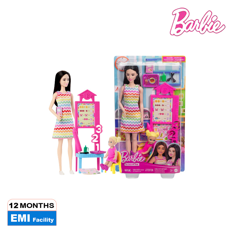 Picture of Barbie JCR77 Teacher Doll With Blonde Fashion Doll, Ages 3+