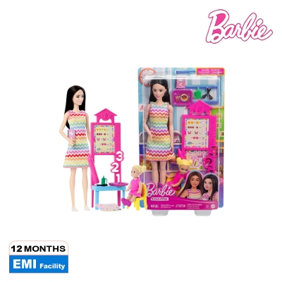 Picture of Barbie JCR77 Teacher Doll With Blonde Fashion Doll, Ages 3+