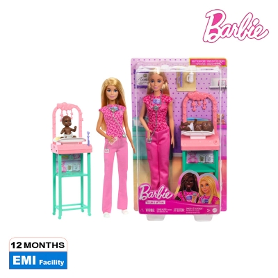 Picture of Barbie JCR72 Baby Doctor Doll With Blonde Fashion Doll, Ages 3+