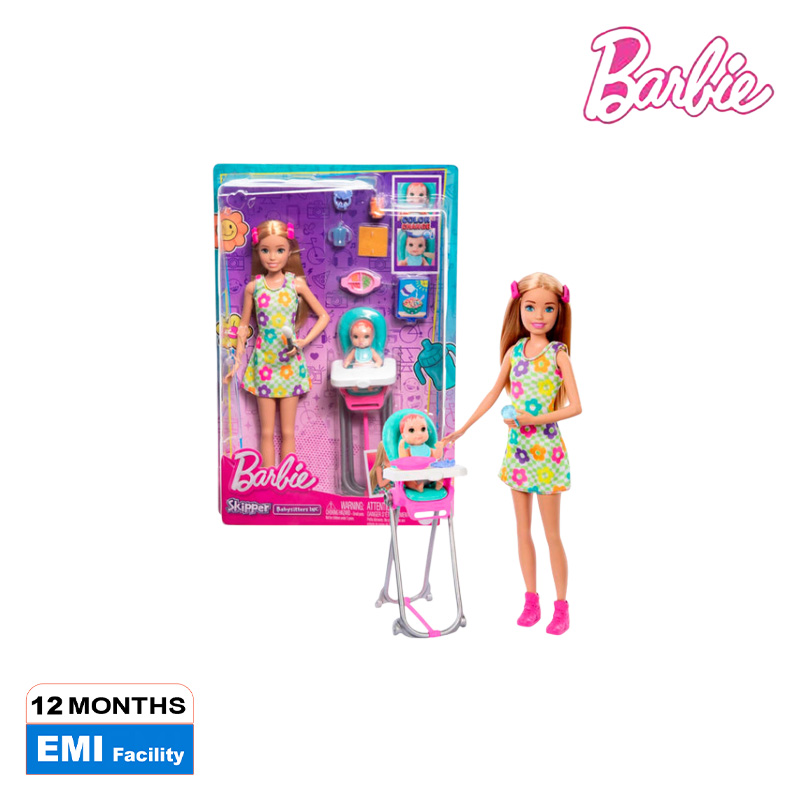 Picture of Barbie HTK35 Skipper Doll & Playset with Accessories, Ages 3+