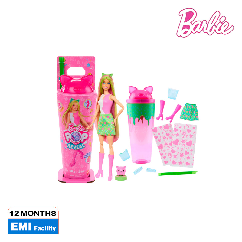 Picture of Barbie JCN88 Pop Reveal Shakes Series Doll & Accessories Set, Ages 3+