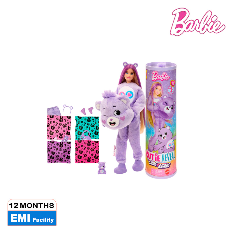 Picture of Barbie JCN94 Cutie Reveal Care Bears Series Doll & Accessories, Ages 3+