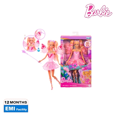 Picture of Barbie JCP76 Fantasy Fairy Doll With Color-Change Wings And Outfits, Ages 3+