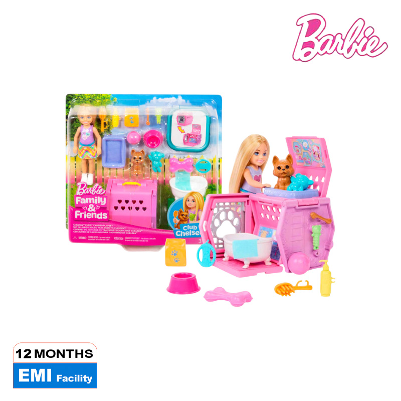 Picture of Barbie JDF89 Chelsea Puppy Carrier Playset, Ages 3+