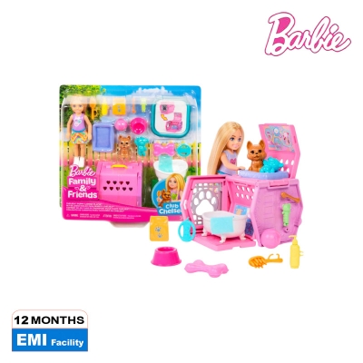 Picture of Barbie JDF89 Chelsea Puppy Carrier Playset, Ages 3+