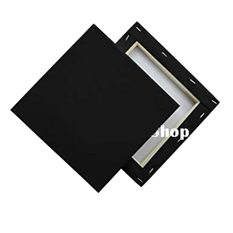 Picture of Black Canvas for Painting Size 4/4, 5/5, 6/6, 8/8, 8/10, 10/10, 10/12, 12/12, 12/16 Inches
