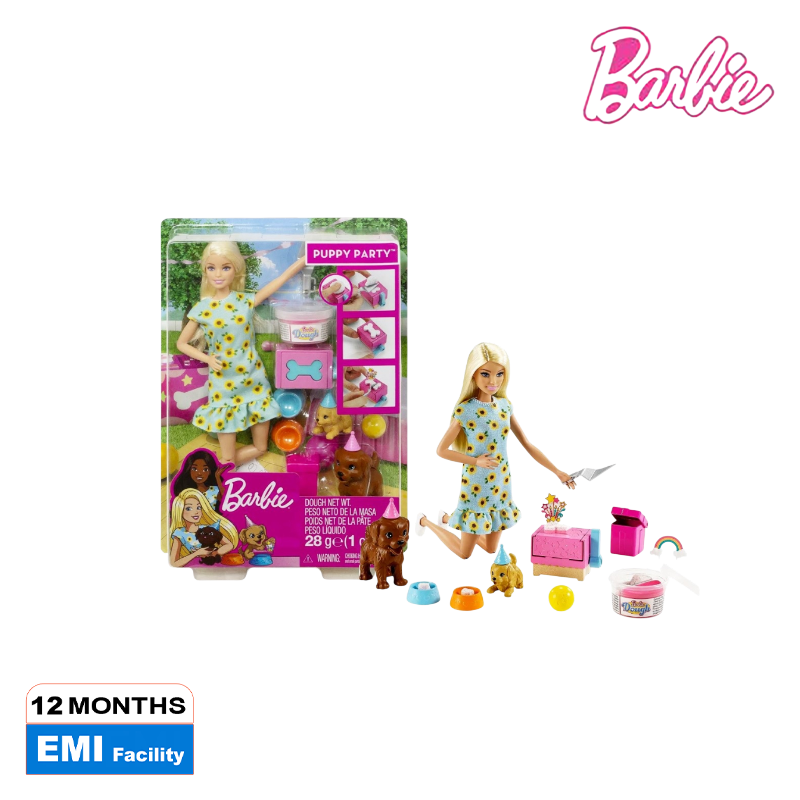 Picture of Barbie GXV75 Doll And Puppy Party Playset