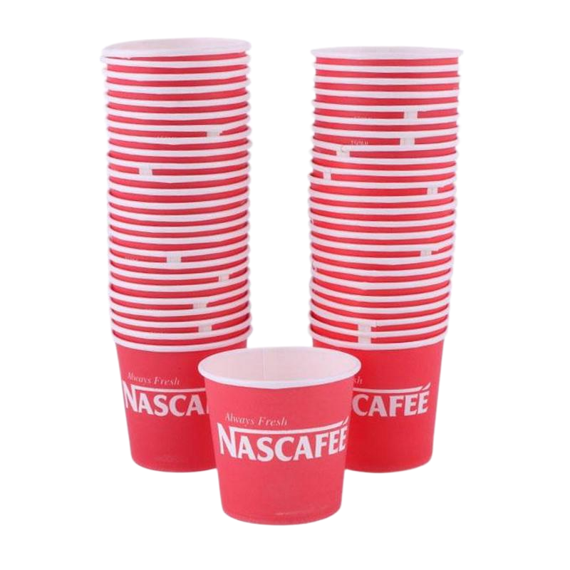 Picture of Disposable Coffee Cup - 150ml - 50pcs (Red)