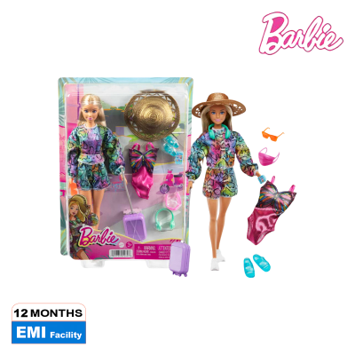 Picture of Barbie HGM54 Holiday Fun Doll and Accessories