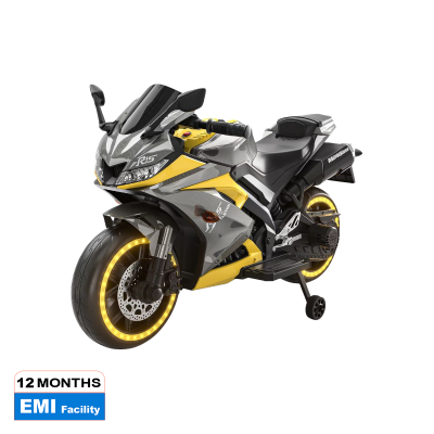 Picture of Kids R15 Electric Ride-On Bike – Big Size 12V Battery Motorcycle with Live Meter Display, LED Lights & Music – Suitable for Ages 2.5–15 Years