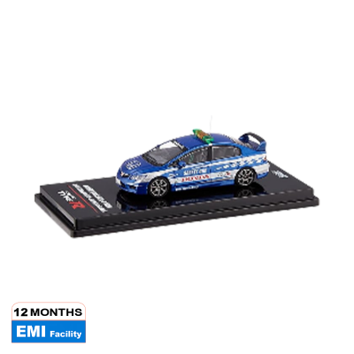 Picture of Solido Inno64 1/64 Scale Twin Ring Motegi Honda Civic FD2 Type-R Safety Car Toy, Blue