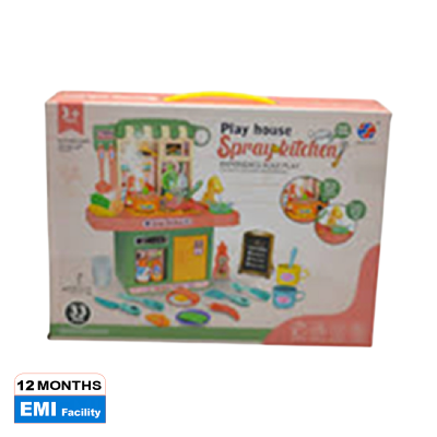 Picture of Kids simulation kitchen 33PCS plastic cooking table pretend play set home modern kitchen toy set