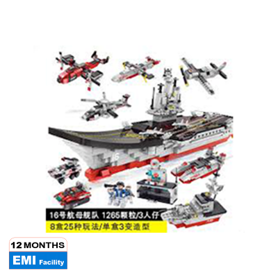 Picture of 1265 Pcs New Warship Aircraft Carrier For Kids Military Building Blocks 25 Style