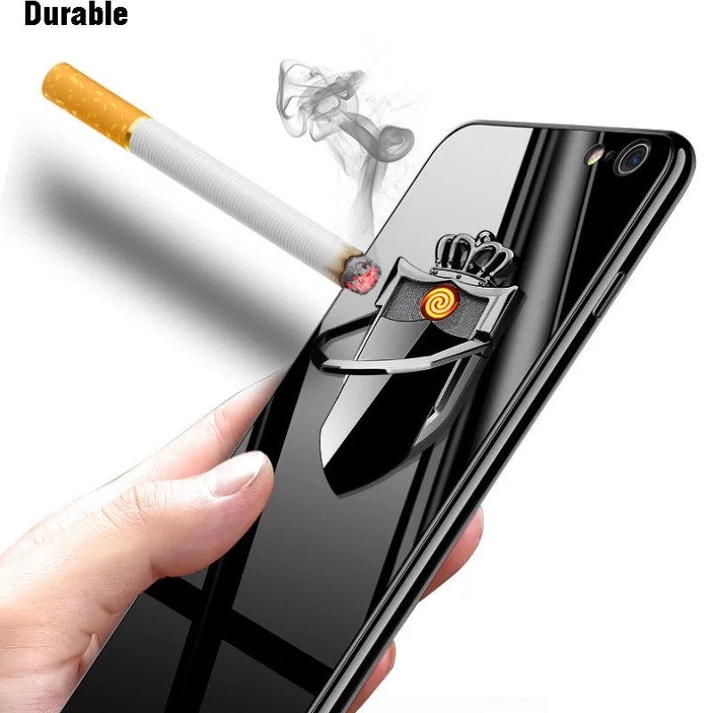 Picture of Cellphone Bracket Windproof Rechargeable USB  Electric  Flameless  Lighter