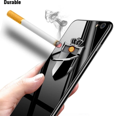 Picture of Cellphone Bracket Windproof Rechargeable USB  Electric  Flameless  Lighter