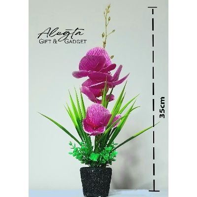 Picture of Orchid Artificial Flower for Home Garden Decoration Fake Plants DIY plante