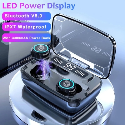 Picture of NEWEST M11 TWS Wireless Earphone LED Digital Display Touch 5.0 IPX7 Waterproof Mini Wireless Bluetooth Headset Headphone With Binaural HD Call