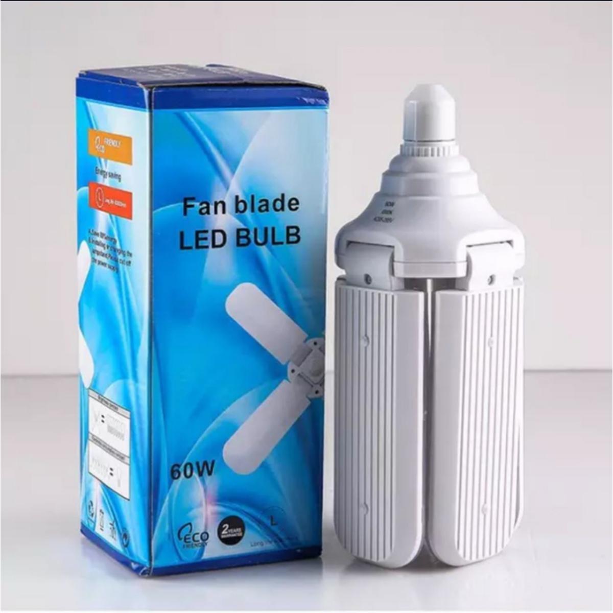 Picture of New 45W E27 B22 LED Bulb Super Bright Foldable Fan Blade Angle Adjustable Ceiling Lamp Home Energy Saving Lights CE RoHS