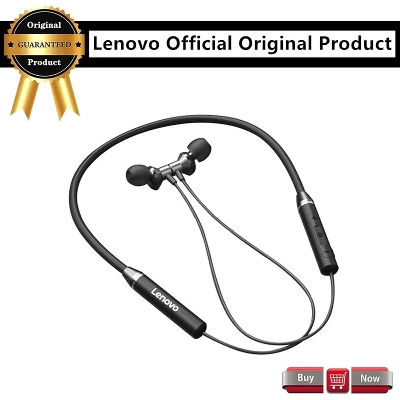 Picture of Lenovo Bluetooth Earphones HE05 Wireless Earbuds Magnetic Neckband Earphone Waterproof Sport Headset with Mic Noise Cancelling