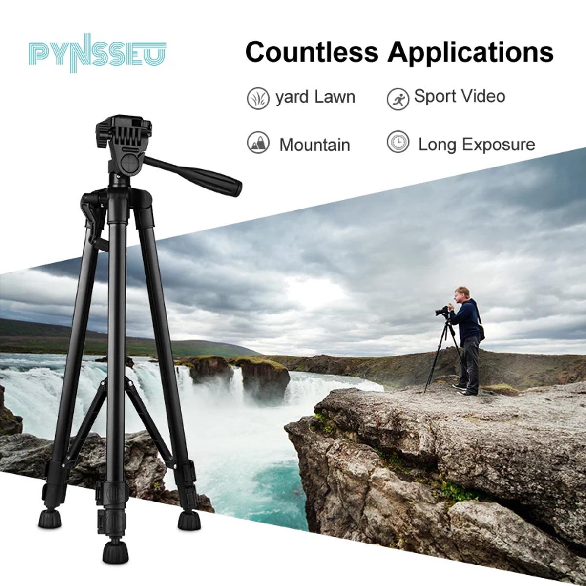 Picture of 3366 Aluminum Alloy Tripod With Phone Holder Portable Lightweight 3366 360 Degree Tripod