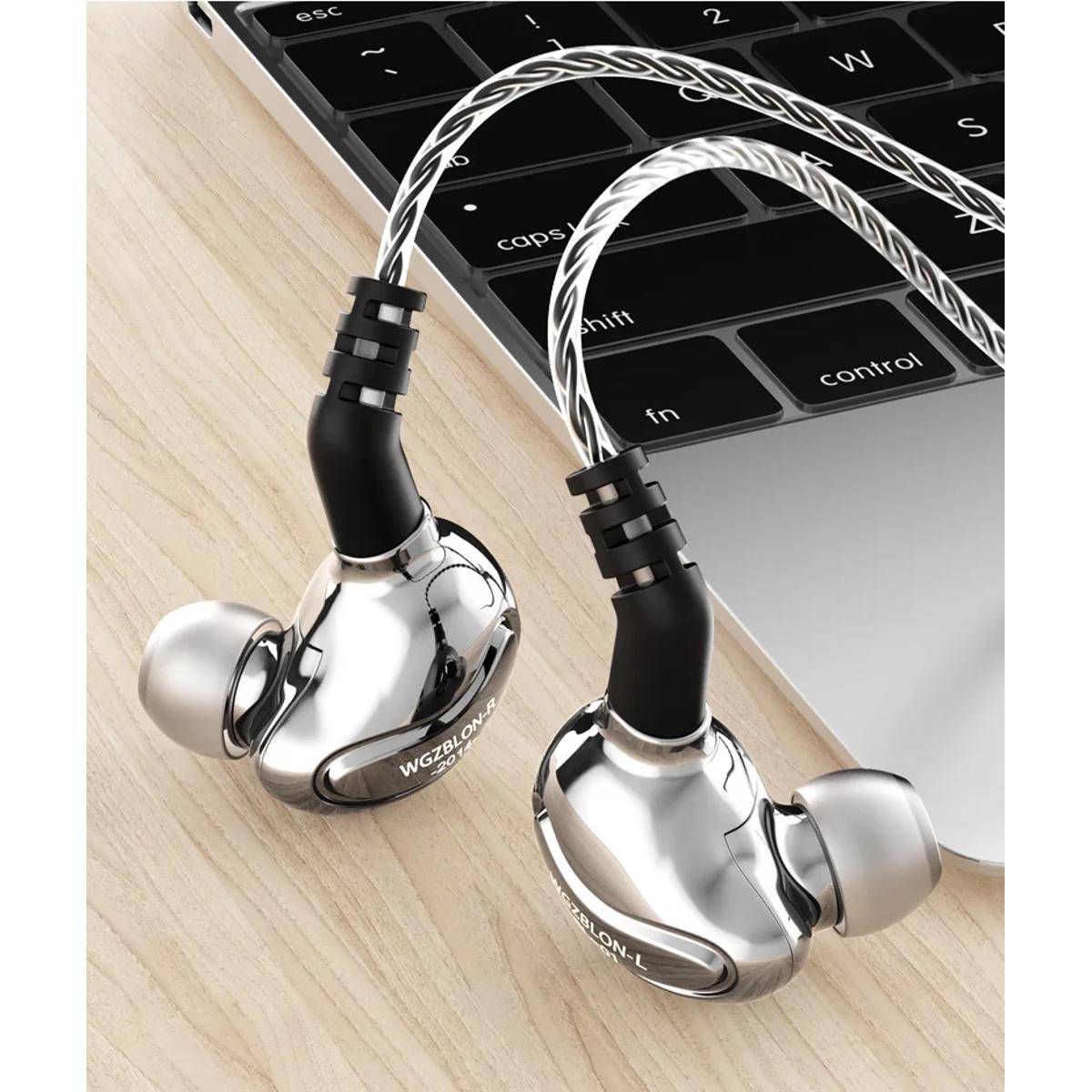 Picture of BLON BL-01 BL01 10mm Biology Fiber Diaphragm Driver In Ear Earphone DJ Running Earbuds Detachable 2PIN Cable