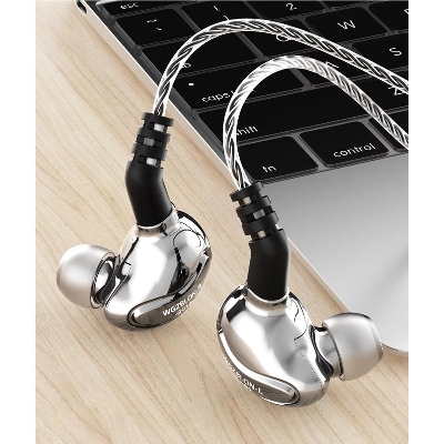Picture of BLON BL-01 BL01 10mm Biology Fiber Diaphragm Driver In Ear Earphone DJ Running Earbuds Detachable 2PIN Cable