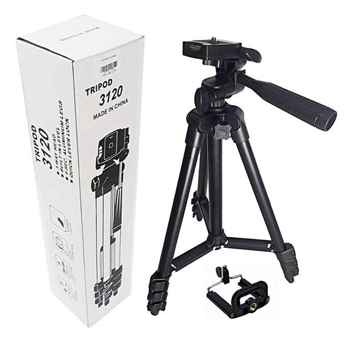 Picture of 3120 Tripod Stand for Mobile Camera TikTok YouTube Video - Black