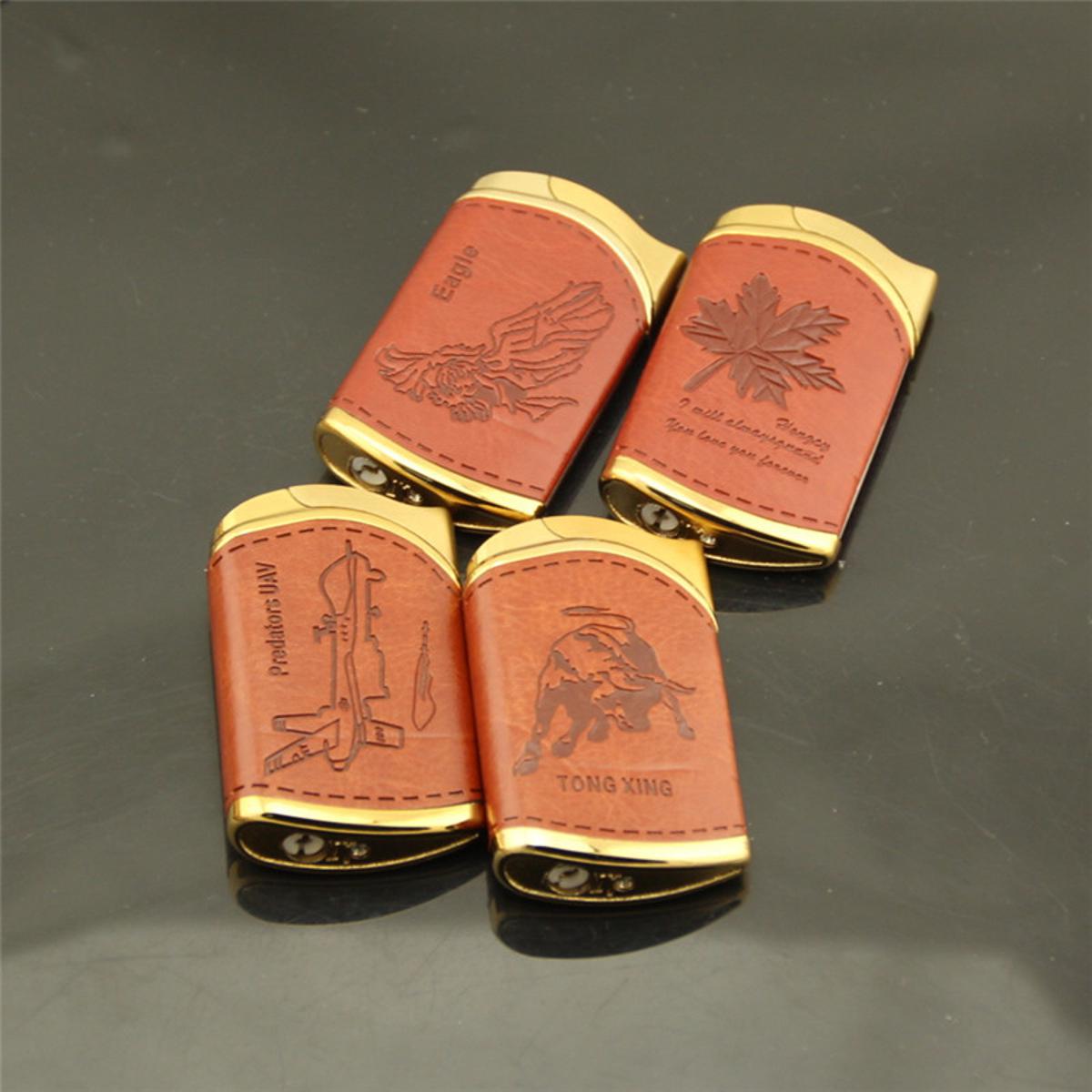 Picture of Tong Xing Straight Leather Touch Gas Lighter