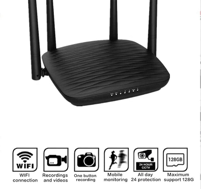 Picture of Wifi Camera, 1080P HD Router Mini Camera Audio and Video DVR Multifunctional Night Vision Camera for Home Security