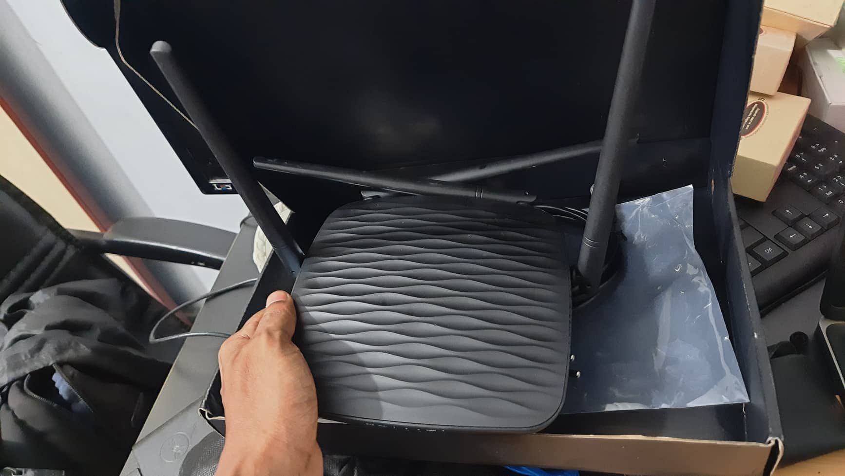 Picture of Wifi Camera, 1080P HD Router Mini Camera Audio and Video DVR Multifunctional Night Vision Camera for Home Security