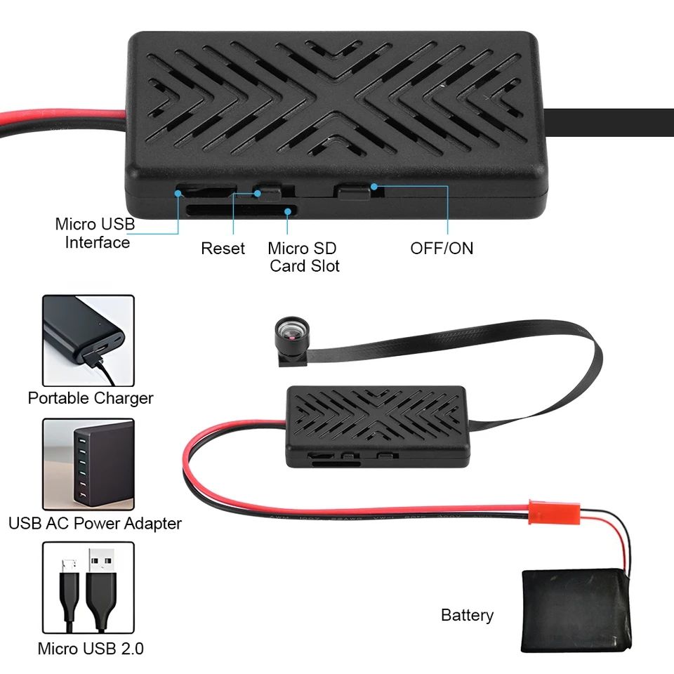 Picture of Mini Camera HD 4K 1080P Wifi IP Micro CamcorderPortable Wireless Module Video Record Support RemoteView P2P 90 degrees Camera