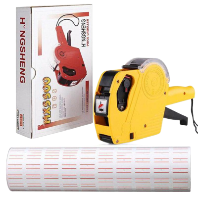 Picture of Price Tags Labels Machine with Paper Sticker Rolls.