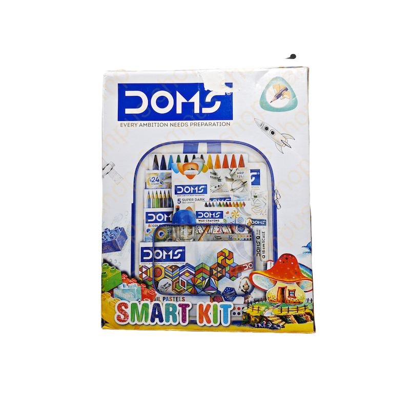 Picture of DOMS Smart Kit  Combo Pack for Painting , Sketching, Drawing & Learning with an excellent Bag.