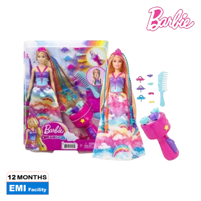 Picture of Barbie Dreamtopia Twist 'n Style Hair Princess Doll With Accessories  Play House Set Brinquedos Gift GTG00