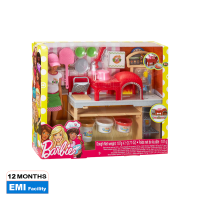 Picture of Mattel Pizza Chef Doll And Playset For Kids -Fhr09