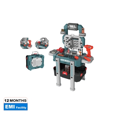 Picture of Portable tool box electric drill tool bench,New 78pcs Simulation Children's Repair Tool Bench Fix Toy Seats Montessori Toy