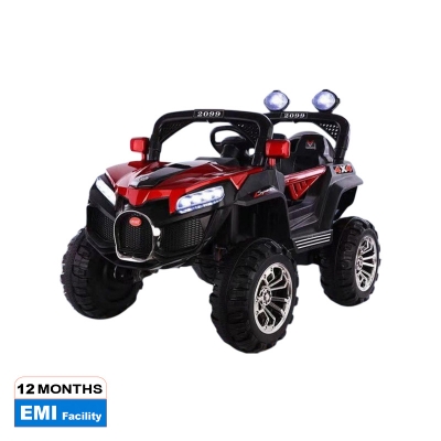 Picture of HS toyT 2099 Car Rechargeable Battery Operated Ride on Jeep, car for Kids with Music/Toddlers with Remote Control Electric Motor Car Suitable Babies for
