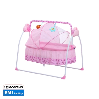 Picture of Electric Soothing Portable Folding Rocking Bassinets with 3-speeds Swings