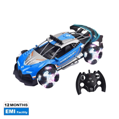 Picture of Remote Control Car Toy 1:12 RC Drift Spray Light Stunt High Speed Vehicle 360° Spins Stunt Wheel with Lights Rechargeable Cars Gift for 6+ Boys & Girls