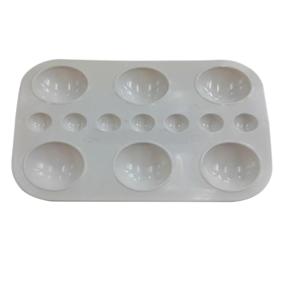 Picture of Artist Color mixing Palette regular Square shape - white 2 pc