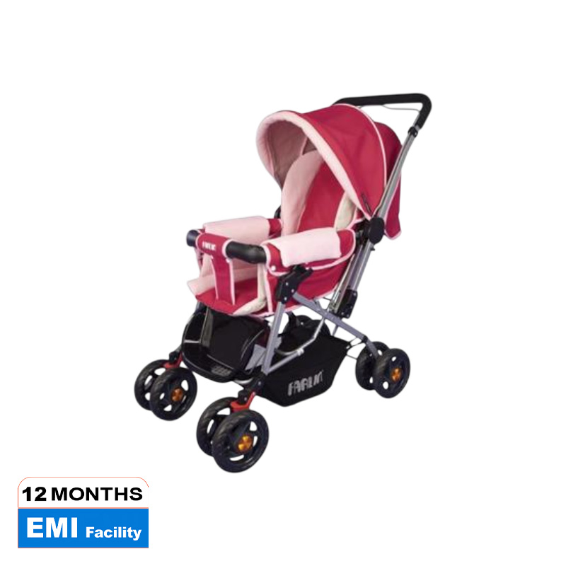 Picture of Baby Stroller Pram- Best Premium Quality Prams Trolly- and Pink