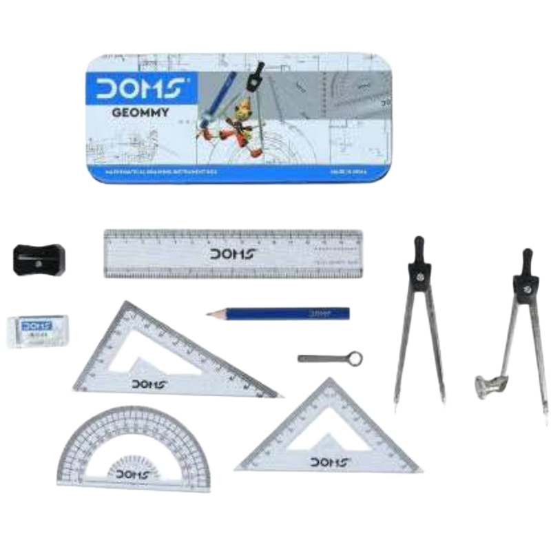 Picture of DOMS Geommy Mathematical Drawing Instrument Geometry Box (Pack of 1 Box)